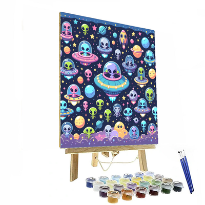 Silly Space Adventure Paint By Numbers Kits