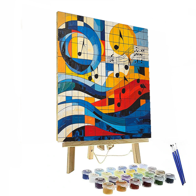 Piet Mondrian Inspired Abstract Melodies  Numbered Painting Kits