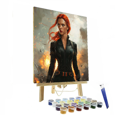 Scarlett Johansson: The Enigmatic Spirit Of The Black Widow Paint By Number