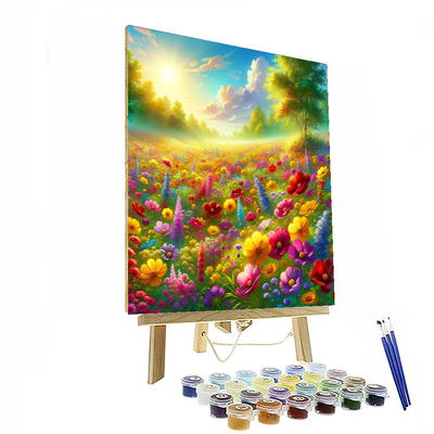 Wildflower Meadow Magic Paint By Numbers Art