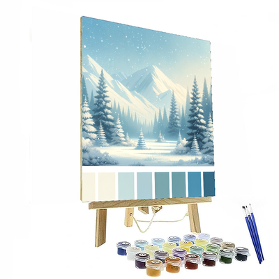 Snowy Escape DIY Paint By Numbers