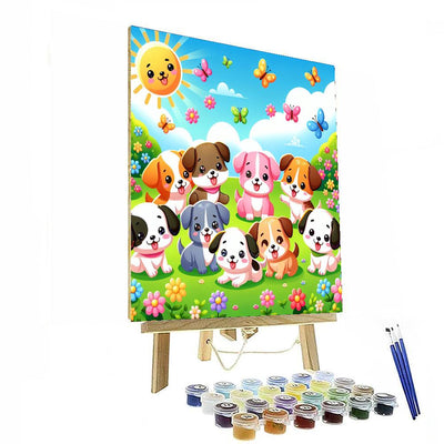 Puppy Love Paint By Numbers Art