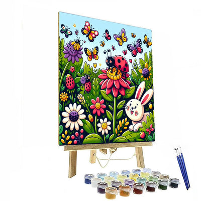 Cute Critters In The Garden DIY Paint By Numbers