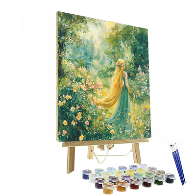 Rapunzel's Dreamy Garden - Disney Inspired Paint By Numbers