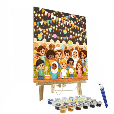 Whimsical Bubble Festival Painting By Numbers Kit