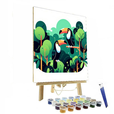 Tropical Toucan Trek Paint By Color