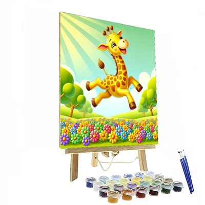 Bouncy Giraffe Paint By Numbers