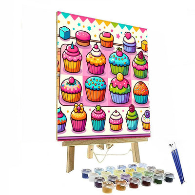 Creative Cupcakes Paint By Numbers Art