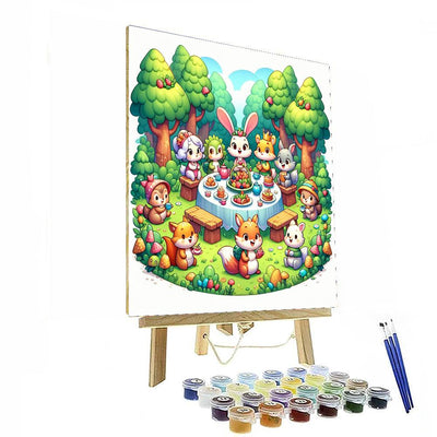 Magical Forest Tea Party Paint By Number