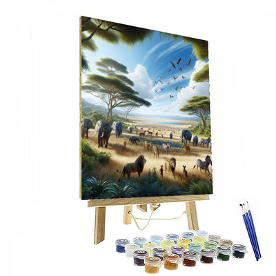 Vivid Wildlife Safari Paint By Numbers Kits