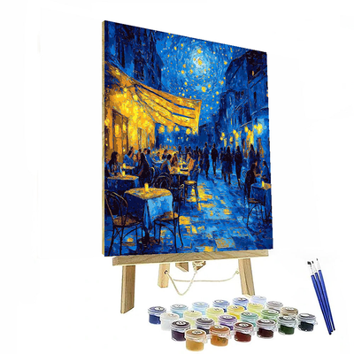 Vincent Van Gogh Inspired Café Terrace At Night Reimagined  Painting By Numbers Kit