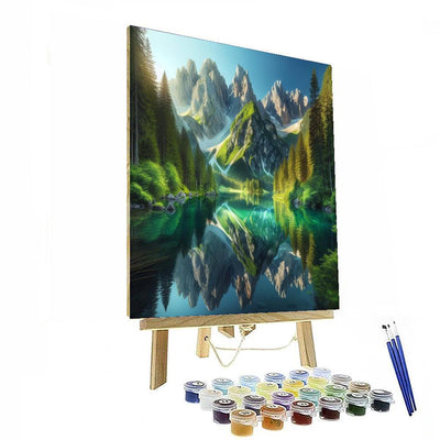 Enchanted Mountain Lake Numbered Painting Kits