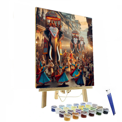 Kandy Esala Perahera - Kandy Painting By Numbers Kit