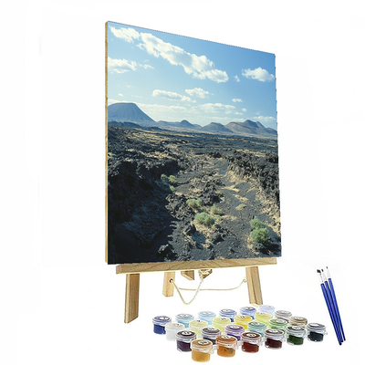 Lava Fields - Lanzarote, Spain Paint By Numbers Kits