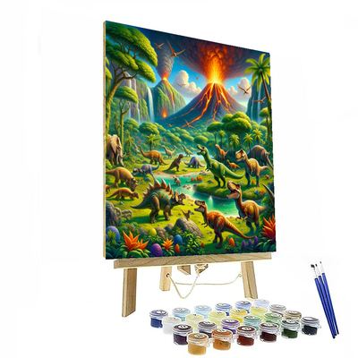 Adventurous Dinosaurs Numbered Painting Kits