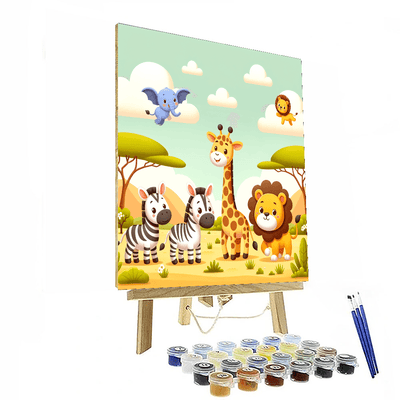 Happy Safari Paint By Number