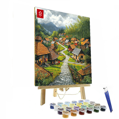 Penglipuran Village Paint By Numbers