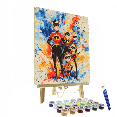 The Incredibles Family Reunion - Disney Inspired Painting Number Kit