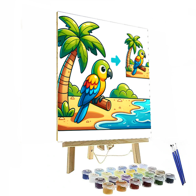 Tropical Island Adventure Paint By Numbers Kits