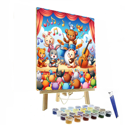 Happy Animal Band Paint By Number