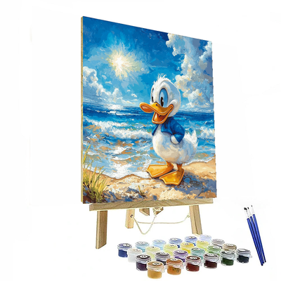 Donald Duck's Beach Paradise - Disney Inspired Paint By Color