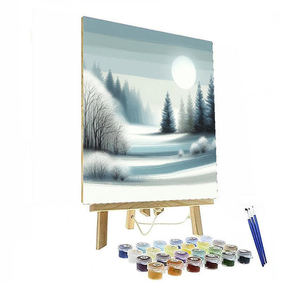 Winter Wonderland Dreams Number Painting