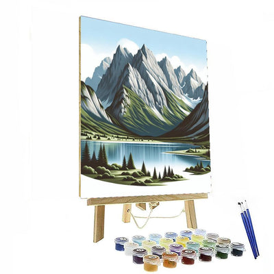 Secluded Mountain Retreat Painting Number Kit