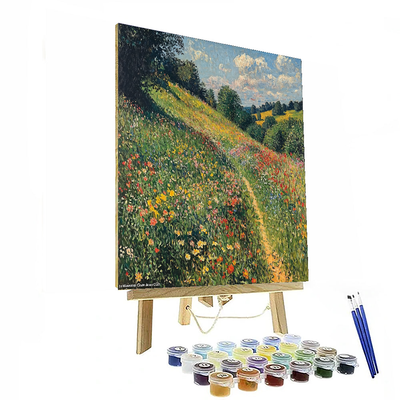 Claude Monet Inspired Lush Green Meadows  Paint By Numbers Art