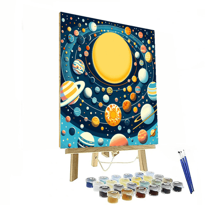 Exploring Solar System Number Painting