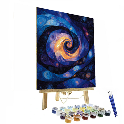 Salvador Dali Inspired Abstract Cosmic Odyssey  Painting By Numbers Kit