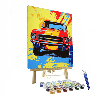 Andy Warhol Inspired Retro Cars  DIY Paint By Numbers