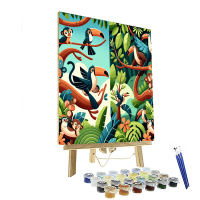 Tropical Treetop Tango Paint By Color