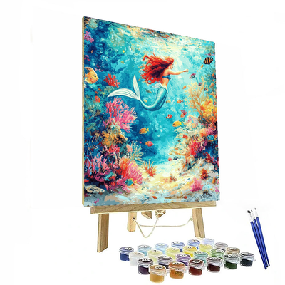 Ariel's Undersea Treasure - Disney Inspired Paint By Numbers