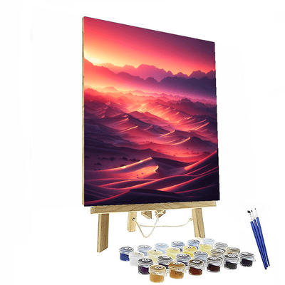 Sunrise Desert Wanderlust Painting Number Kit