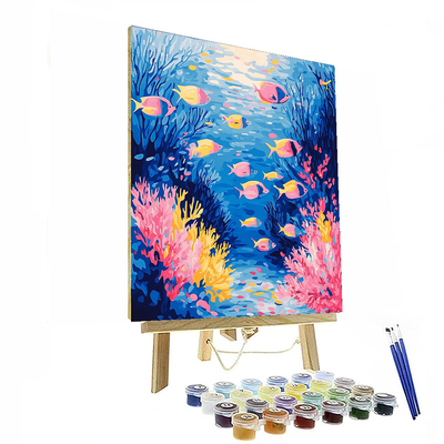 Claude Monet Inspired Underwater Serenity  Paint By Numbers Art