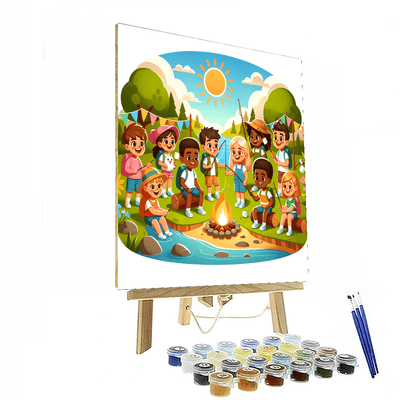 Charming Summer Camp Paint By Number