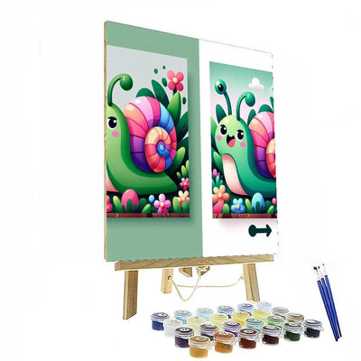 Friendly Snail Painting By Numbers Kit