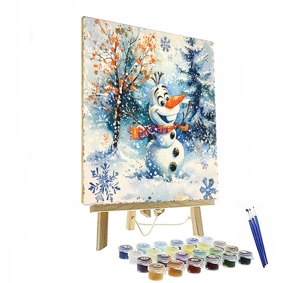 Olaf's Winter Adventure - Disney Inspired Paint By Numbers Kits