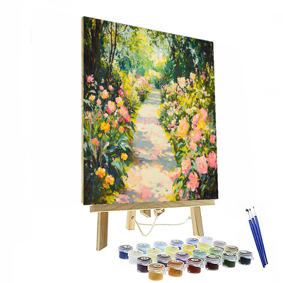 Claude Monet Inspired Joyous Garden Path  Paint By Numbers Kits