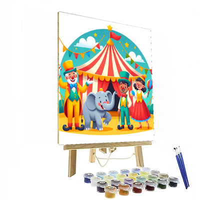 Cheery Circus Fun DIY Paint By Numbers