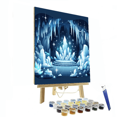 Mystical Ice Cavern Painting Number Kit