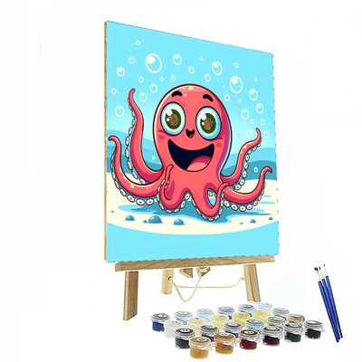 Optimistic Octopus Number Painting