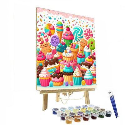 Super Sweet Treats Paint By Numbers Art