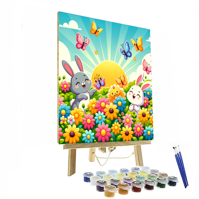 Cheerful Garden Friends Paint By Color