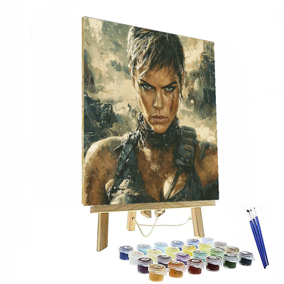 Charlize Theron: Courage And Complexity Unfurled Painting By Numbers Kit