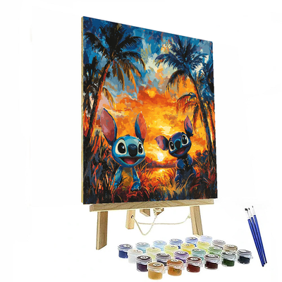 Lilo And Stitch's Hawaiian Escape - Disney Inspired Number Painting