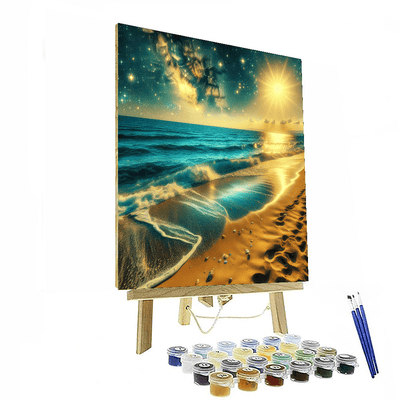 Sunlit Coastal Escape Numbered Painting Kits