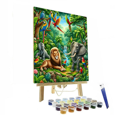 Vibrant Wildlife Expedition Painting By Numbers Kit