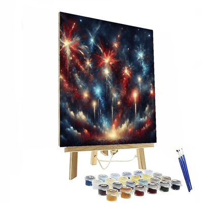 Festive Fireworks Numbered Painting Kits