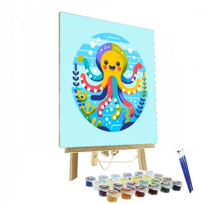 Happy Octopus Painting By Numbers Kit